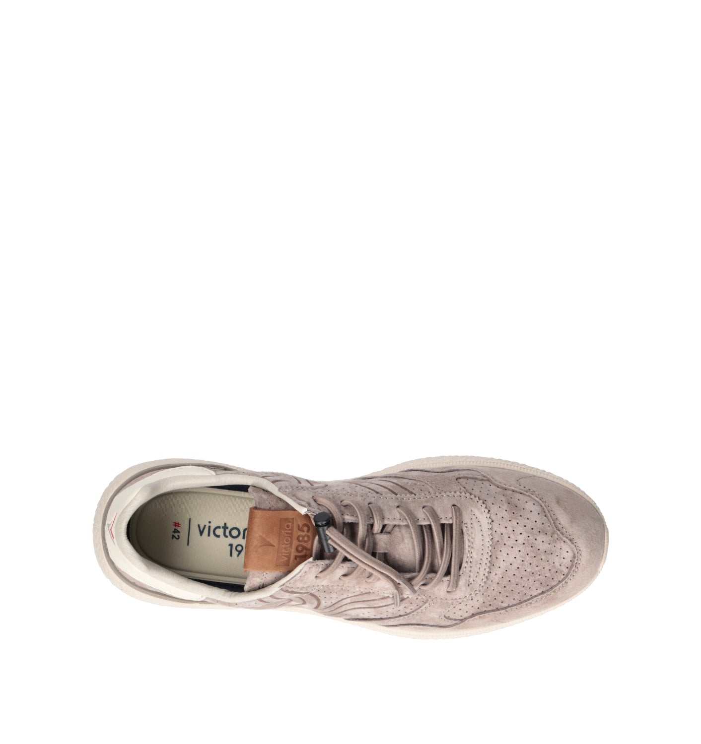 VICTORIA Sneaker uomo taupe in suede