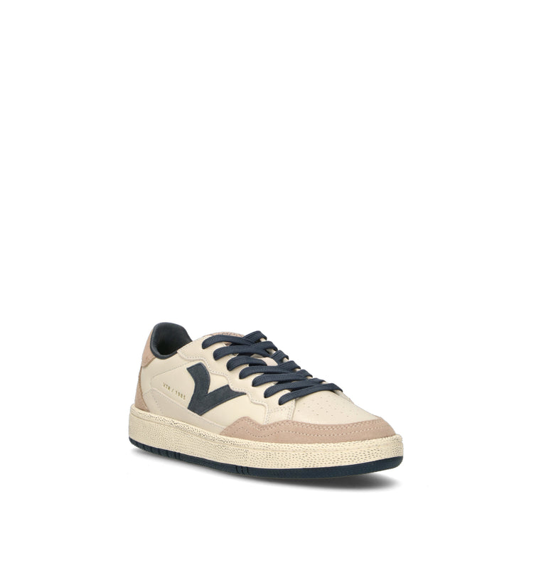 VICTORIA Sneaker uomo panna in pelle