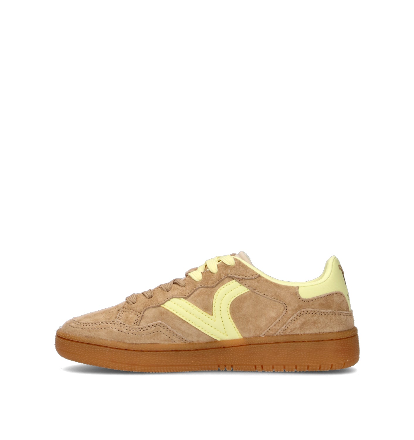 VICTORIA Sneaker donna beige in suede