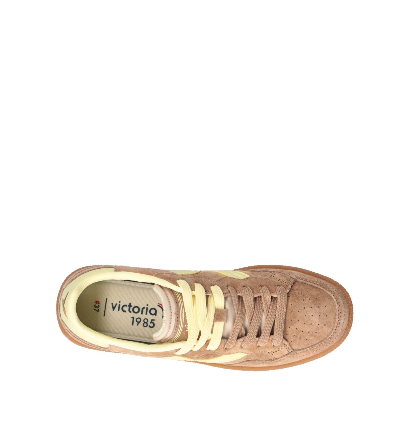VICTORIA Sneaker donna beige in suede
