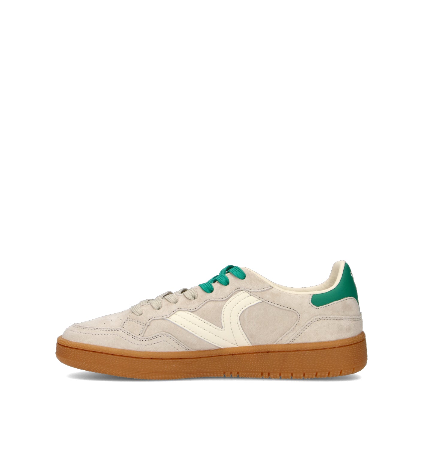 VICTORIA Sneaker uomo grigia/verde in suede