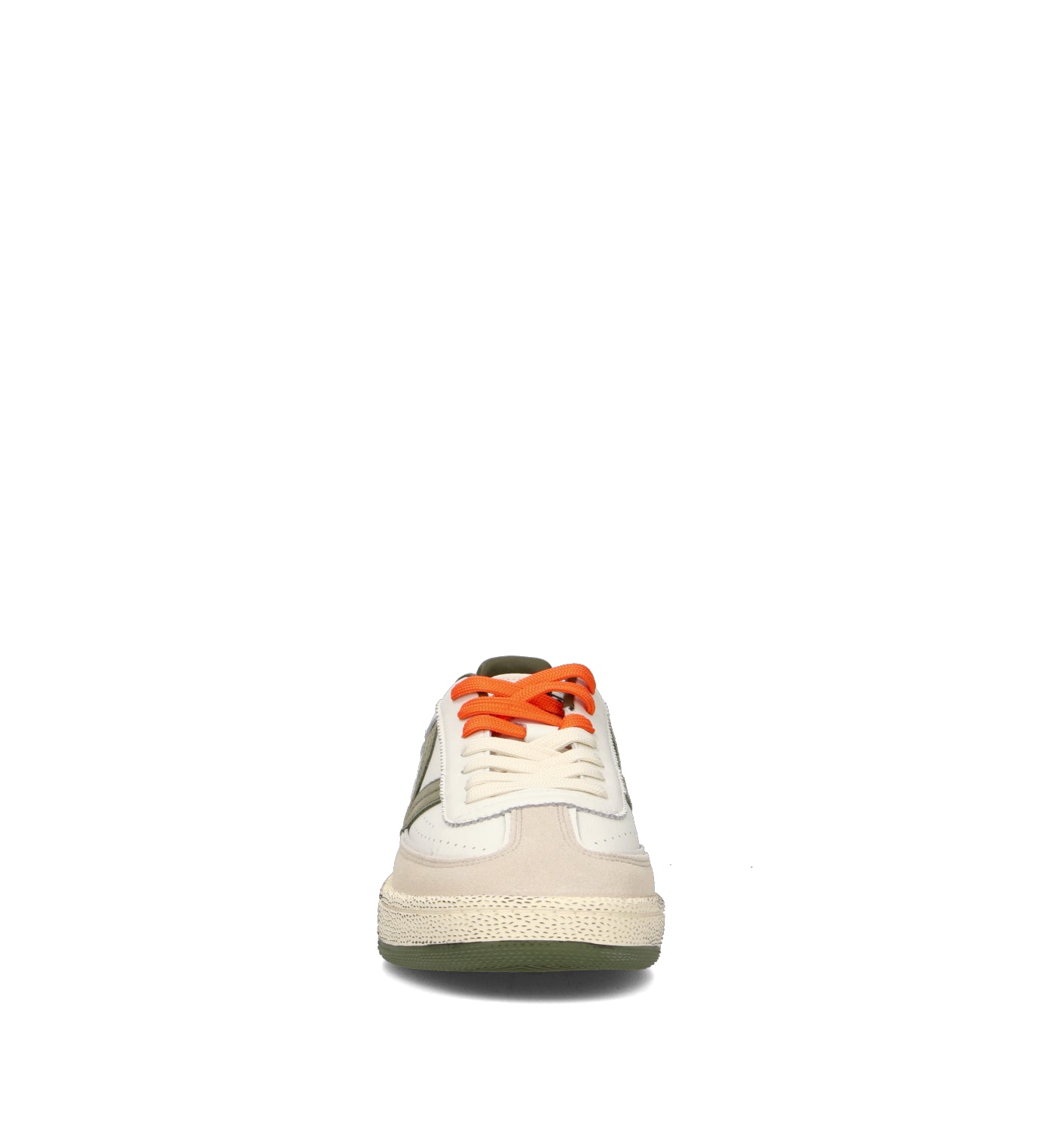 VICTORIA Sneaker uomo bianca/verde in pelle