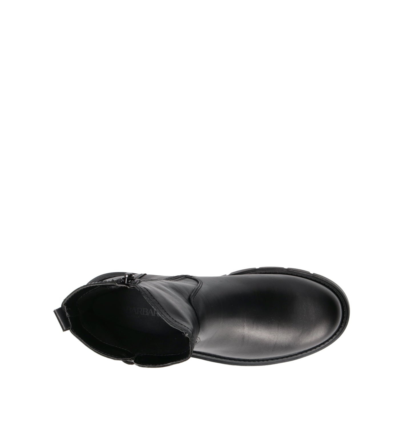 RABARBARO Tronchetto donna nero in pelle