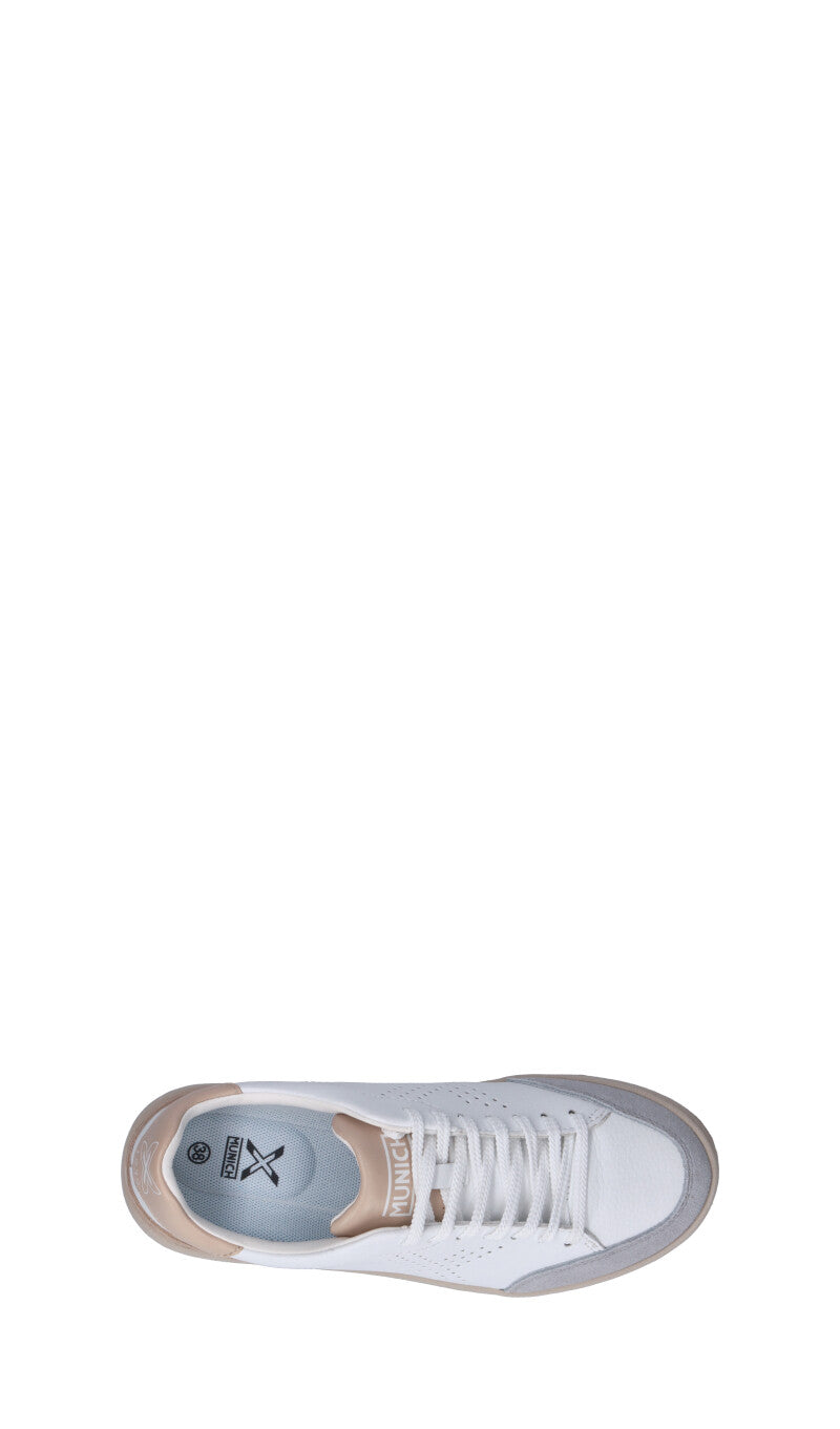MUNICH - X-COURT Sneaker donna bianca/beige in pelle