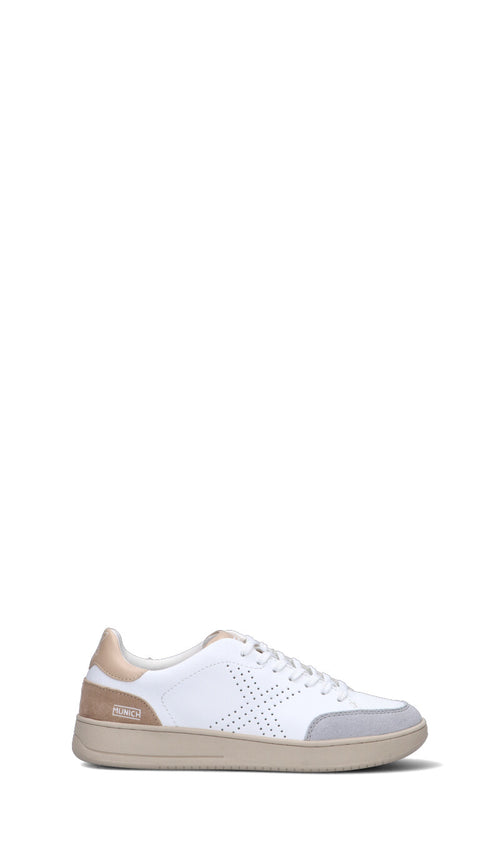 MUNICH - X-COURT Sneaker donna bianca/beige in pelle