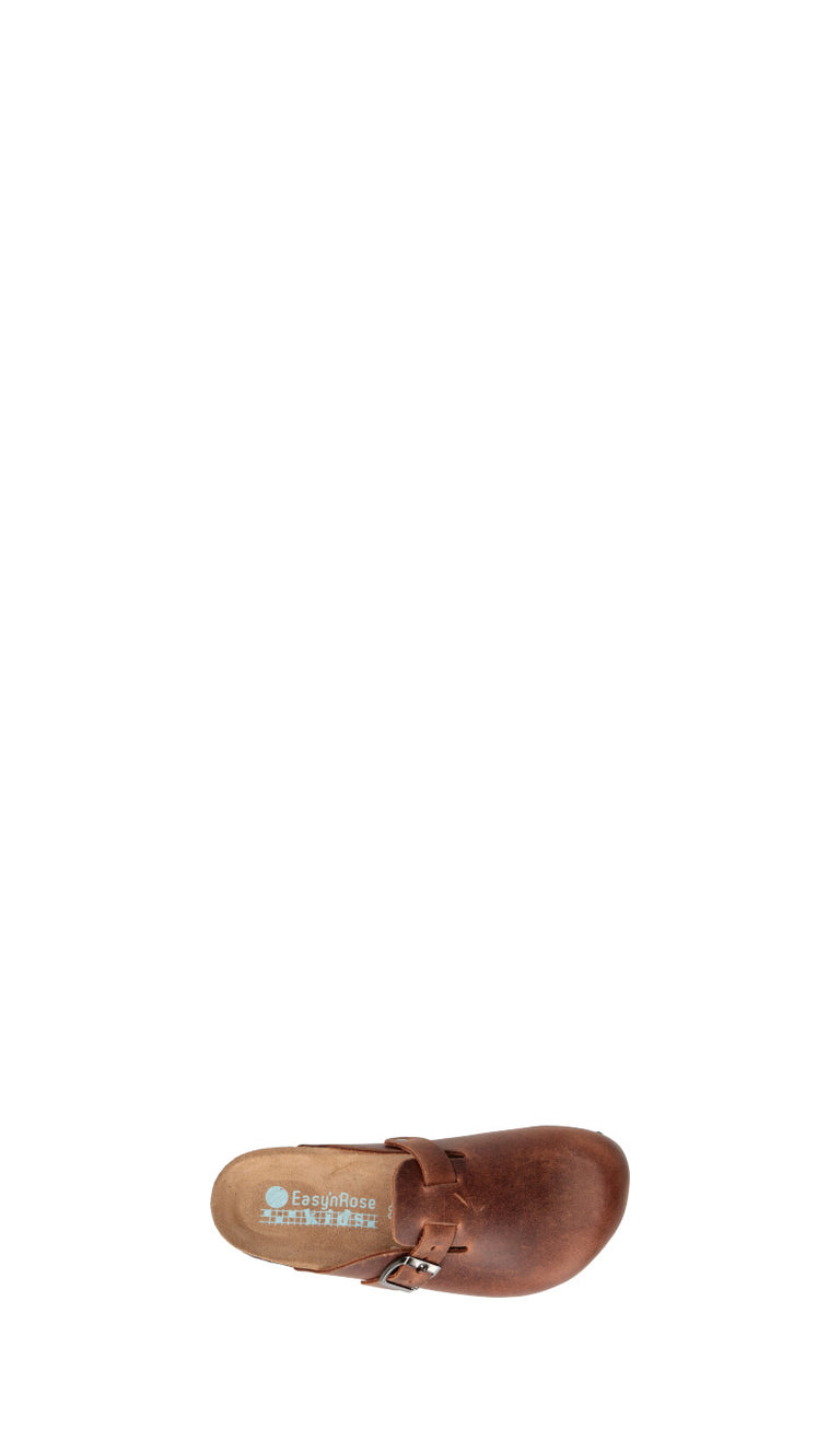 RELAXSHOE Ciabatta bimbo marrone in pelle