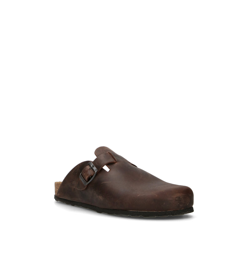 RELAXSHOE Ciabatta donna marrone in suede