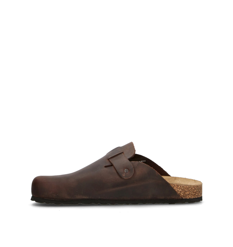 RELAXSHOE Ciabatta donna marrone in suede