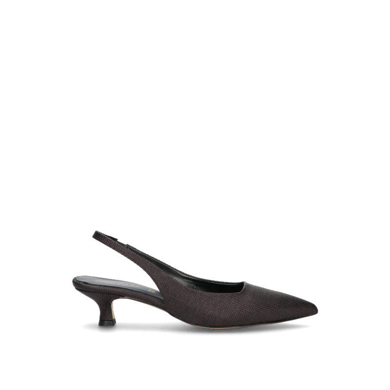 REBECCA VAN DIK Slingback donna nera