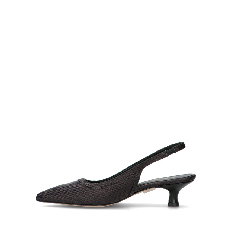 REBECCA VAN DIK Slingback donna nera