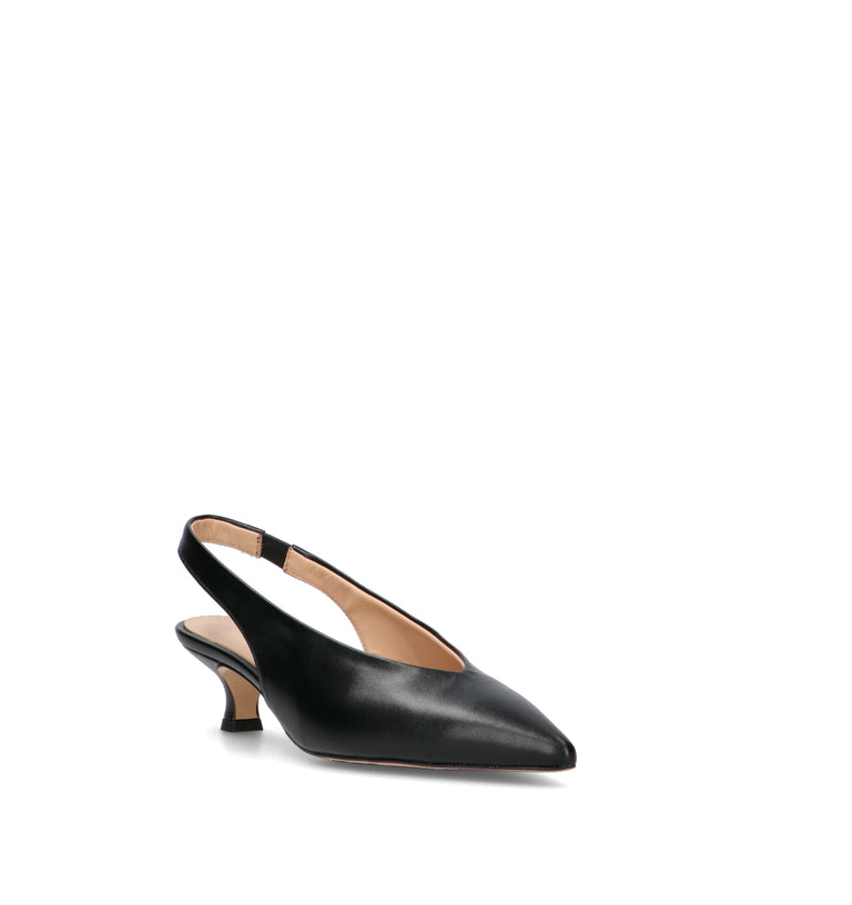 REBECCA VAN DIK Slingback donna nera