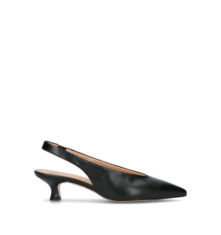 REBECCA VAN DIK Slingback donna nera