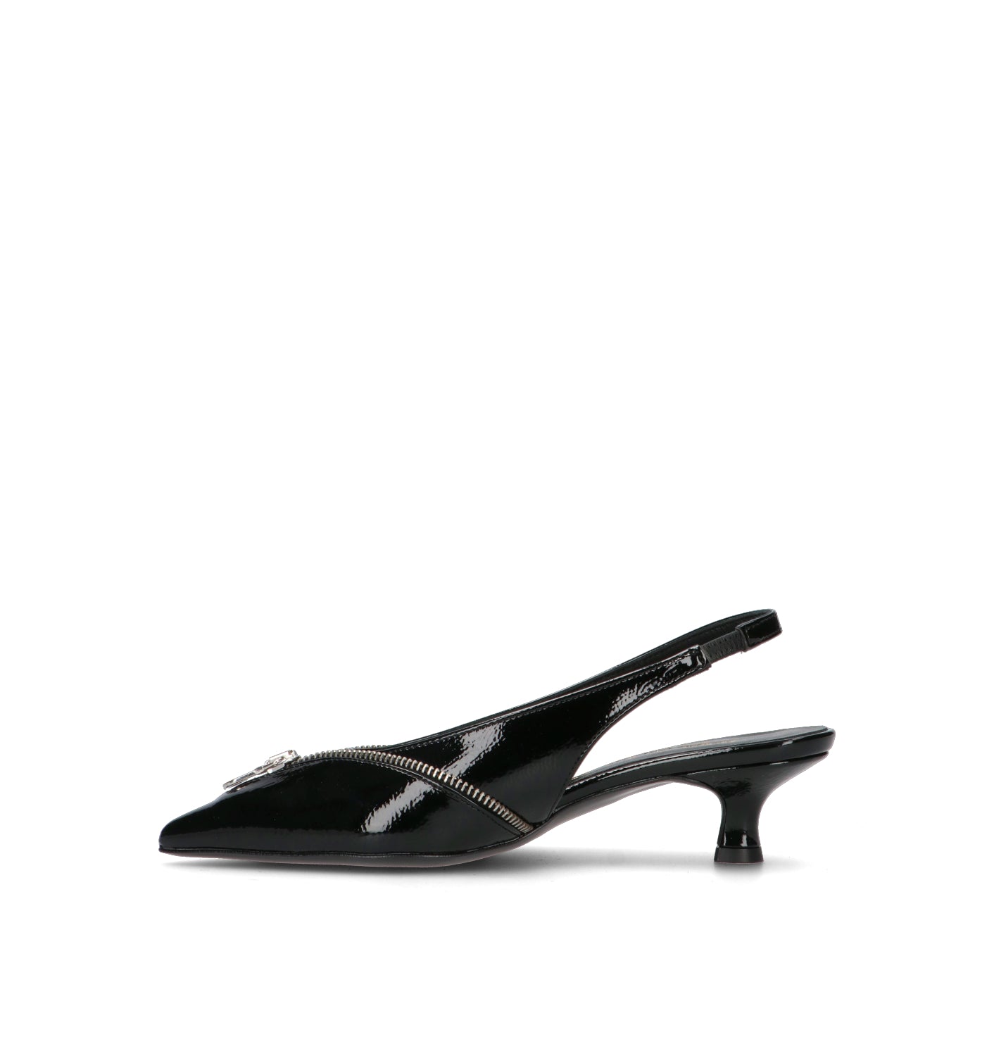 REBECCA VAN DIK Slingback donna nera