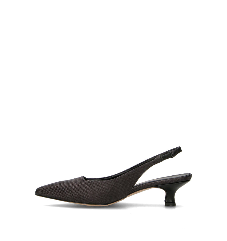 REBECCA VAN DIK Slingback donna nera
