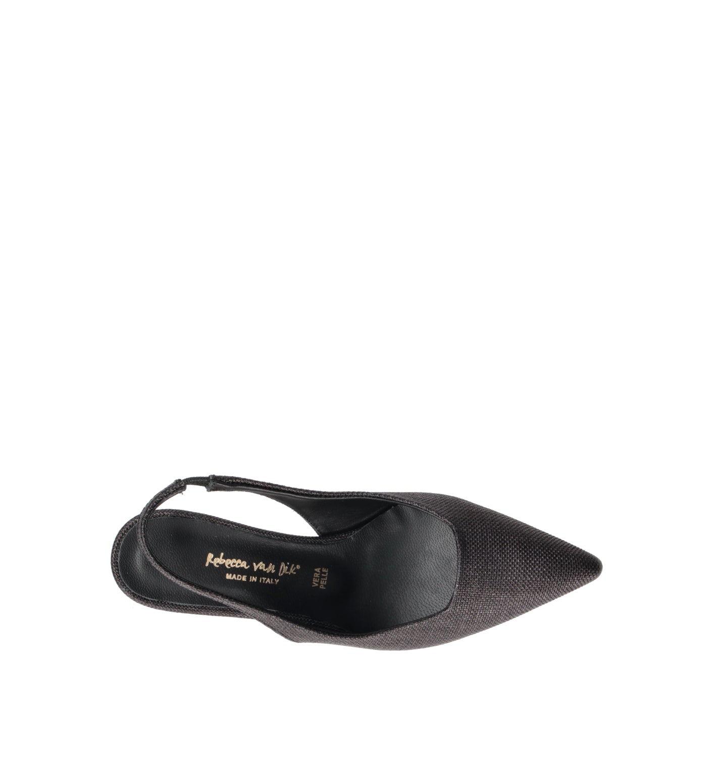 REBECCA VAN DIK Slingback donna nera
