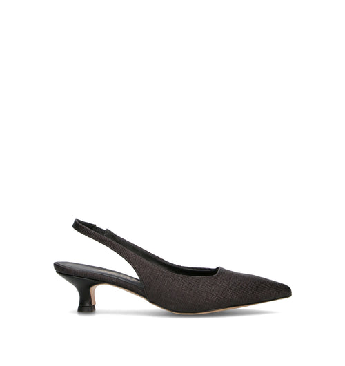 REBECCA VAN DIK Slingback donna nera