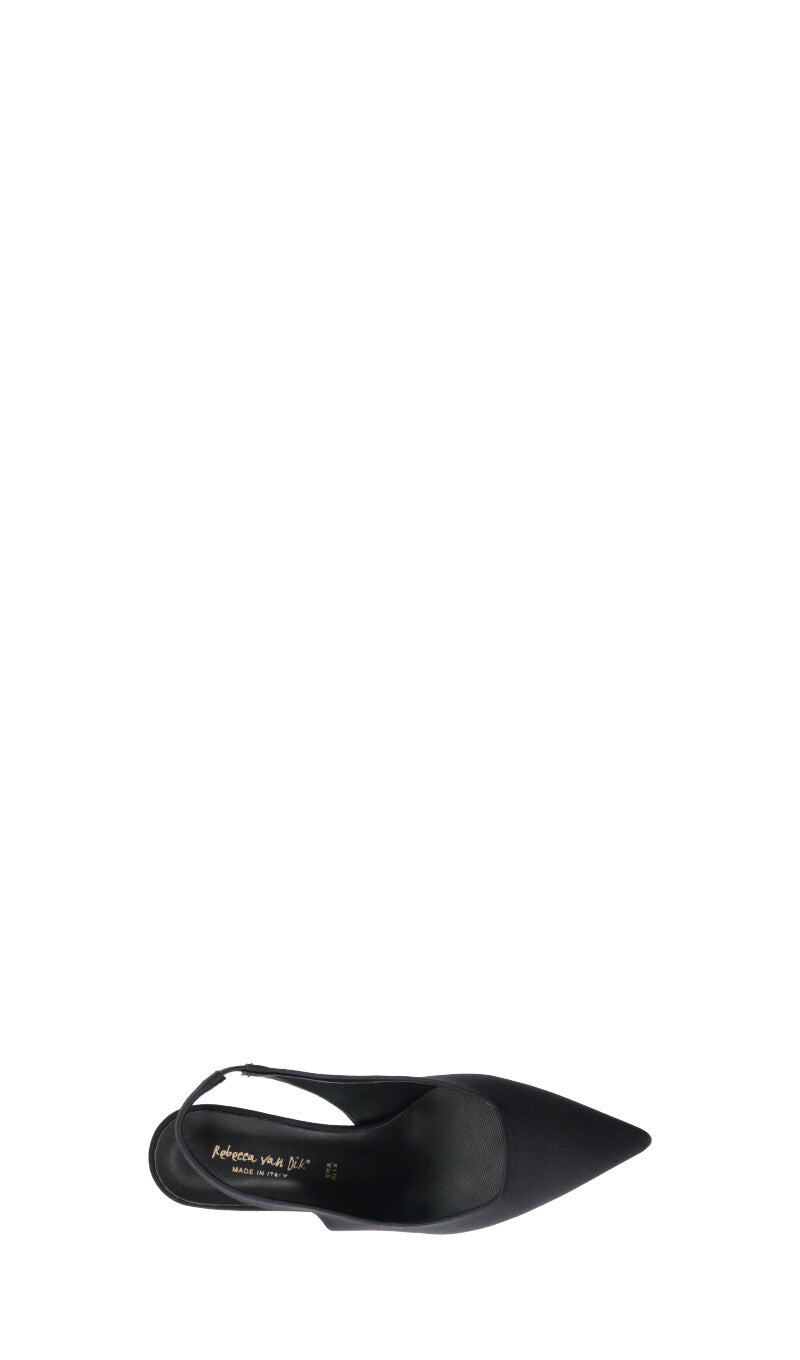 REBECCA VAN DIK Slingback donna nera