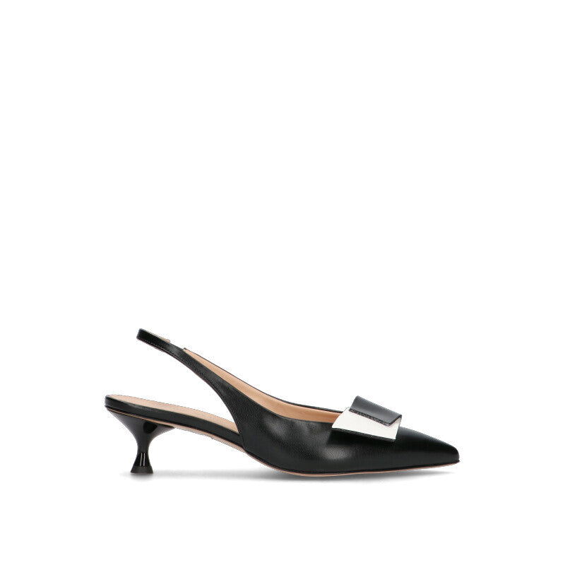 REBECCA VAN DIK Slingback donna nera