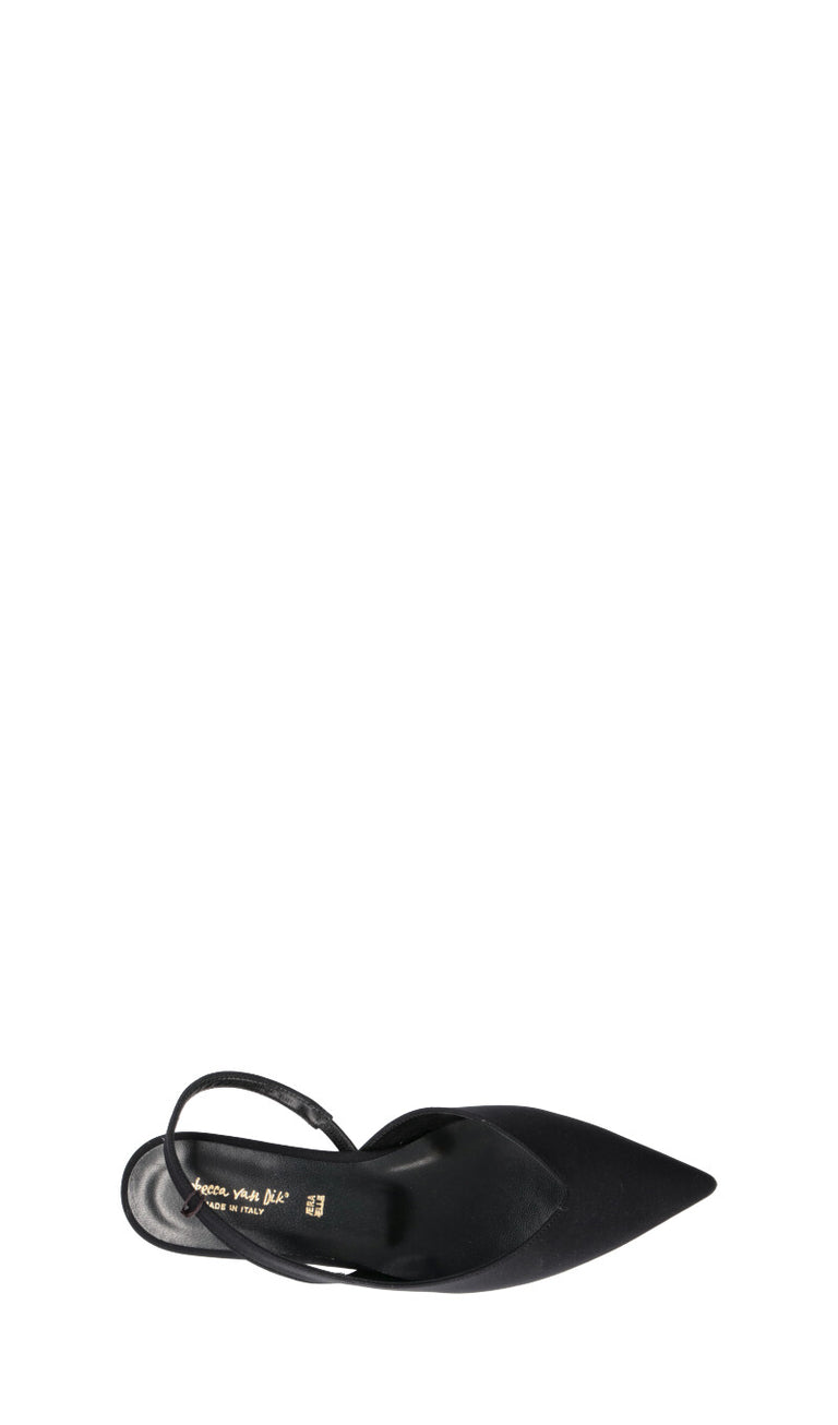 REBECCA VAN DIK Slingback donna nero
