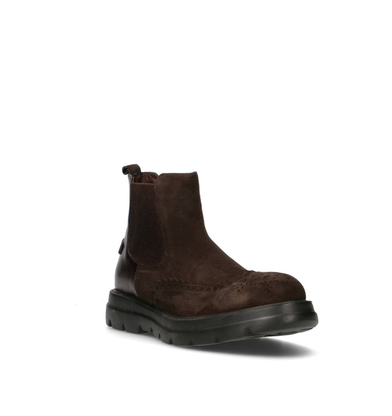 HUNDRED 100 Beatles uomo testa di moro in suede