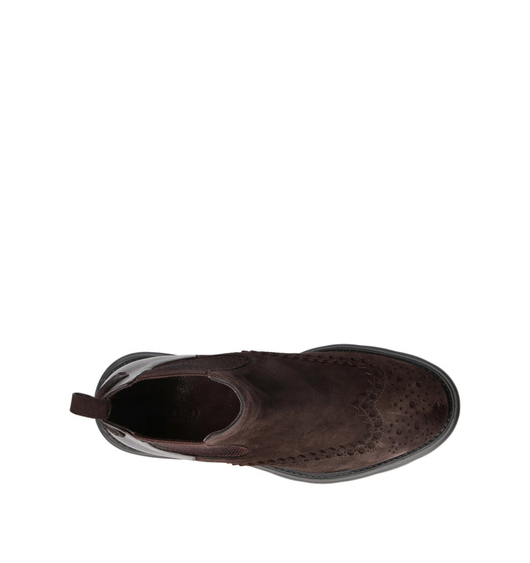 HUNDRED 100 Beatles uomo testa di moro in suede