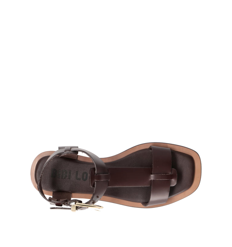 BIBI LOU Sandalo donna marrone in pelle