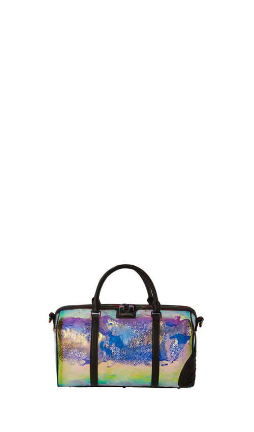 SPRAYGROUND MAGIC CITY MINI DUFFLE Borsa argento