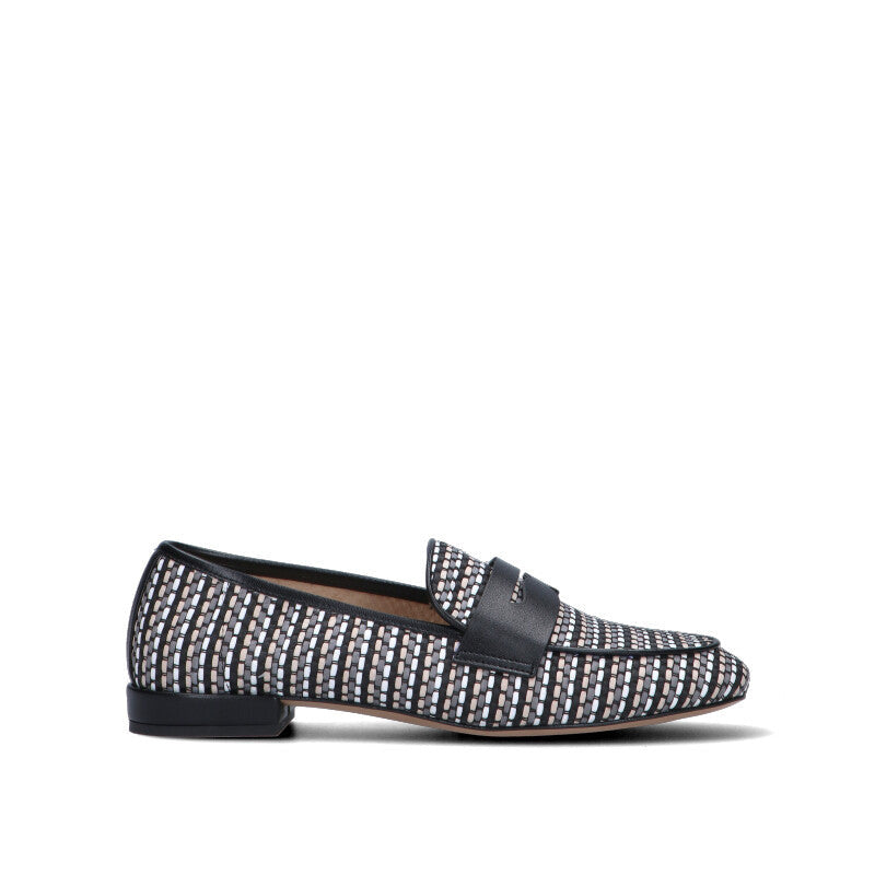 REBECCA VAN DIK Mocassino donna nero in pelle