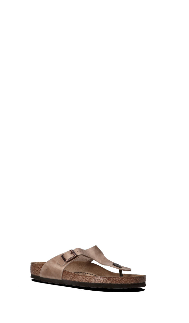 BIRKENSTOCK GIZEH BS Ciabatta uomo grigia in pelle
