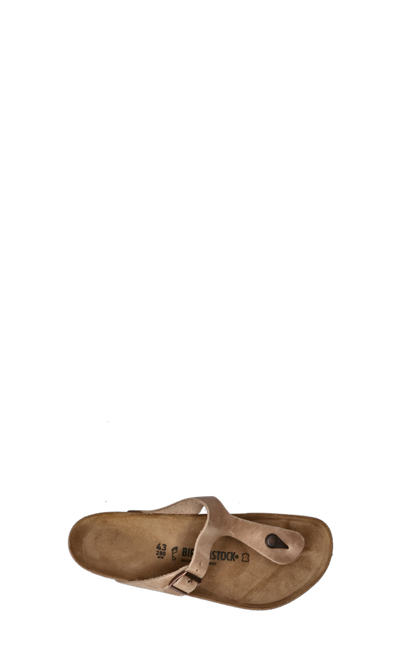 BIRKENSTOCK GIZEH BS Ciabatta uomo grigia in pelle