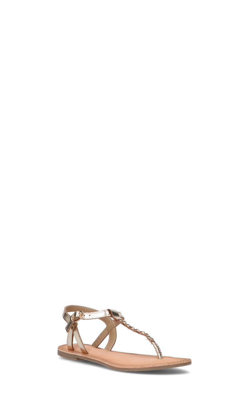 A.ENNIE Sandalo donna platino in pelle