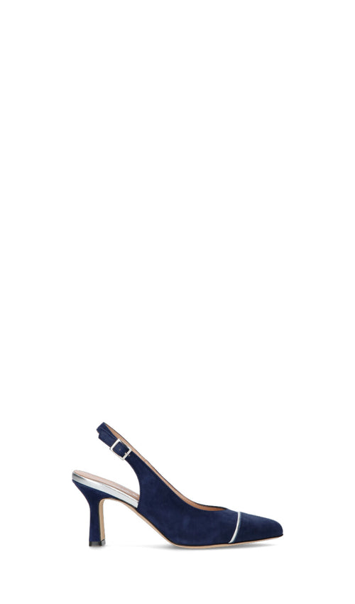 CINZIA VALLE Slingback donna blu in suede