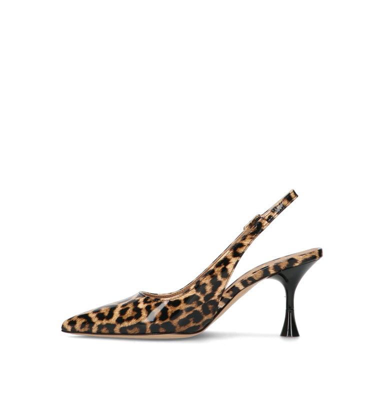 WO MILANO Slingback donna maculata in pelle