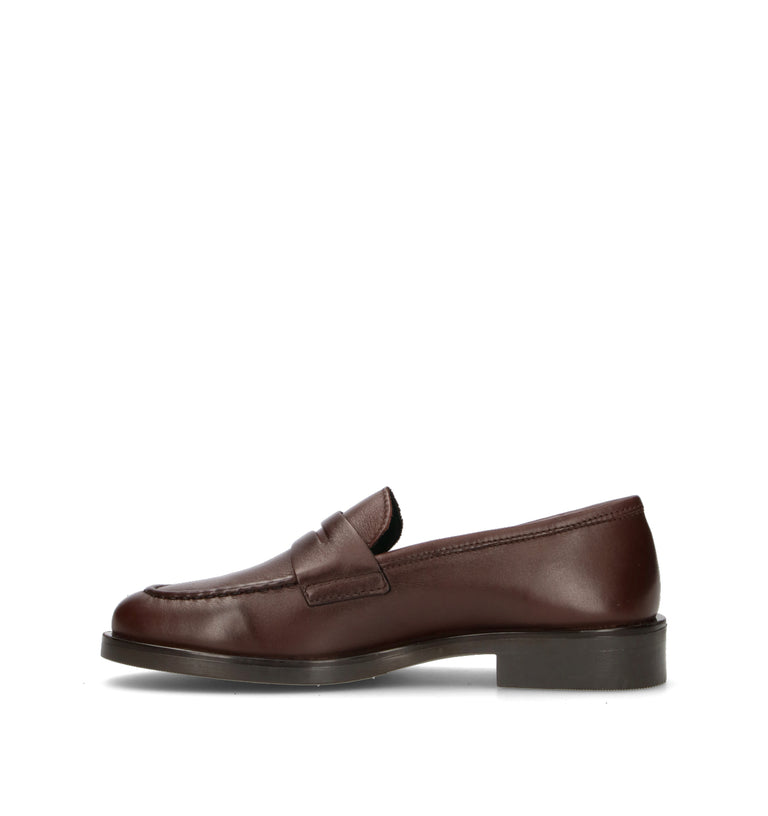 VARIOPINTO Mocassino donna marrone in pelle