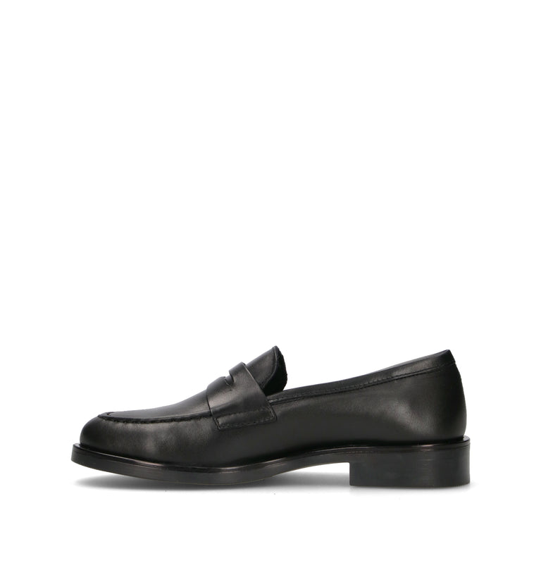 VARIOPINTO Mocassino donna nero in pelle