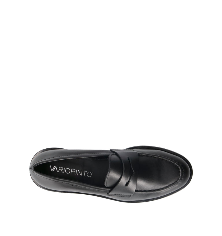 VARIOPINTO Mocassino donna nero in pelle