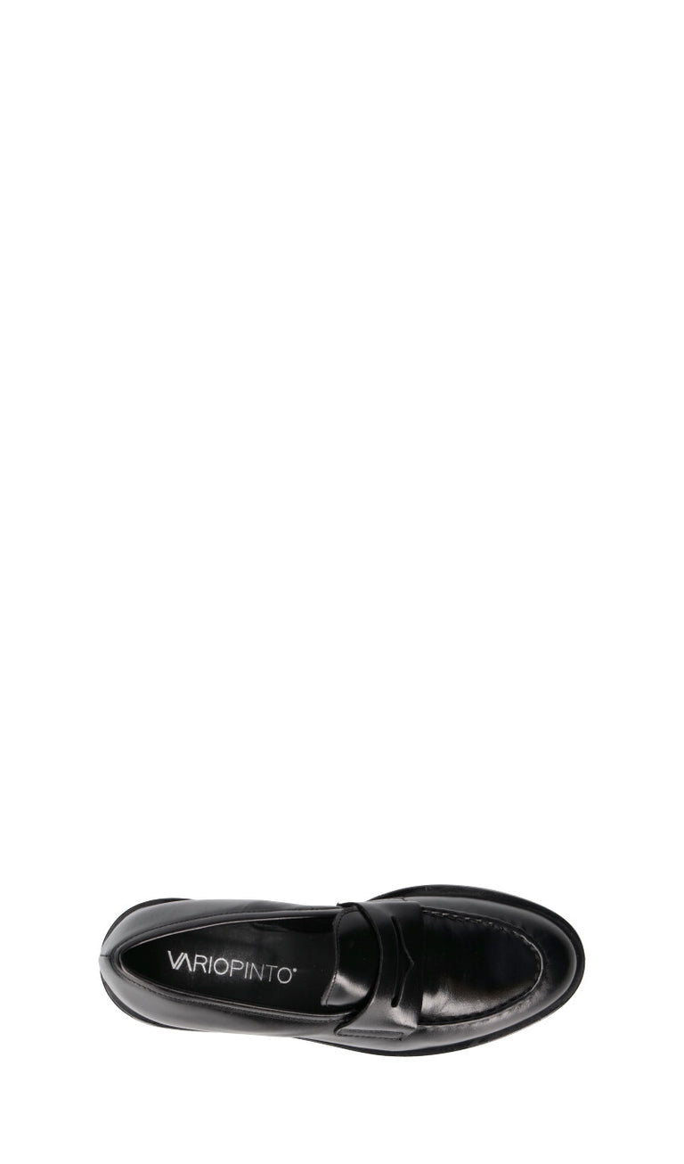 VARIOPINTO Mocassino donna nero in pelle