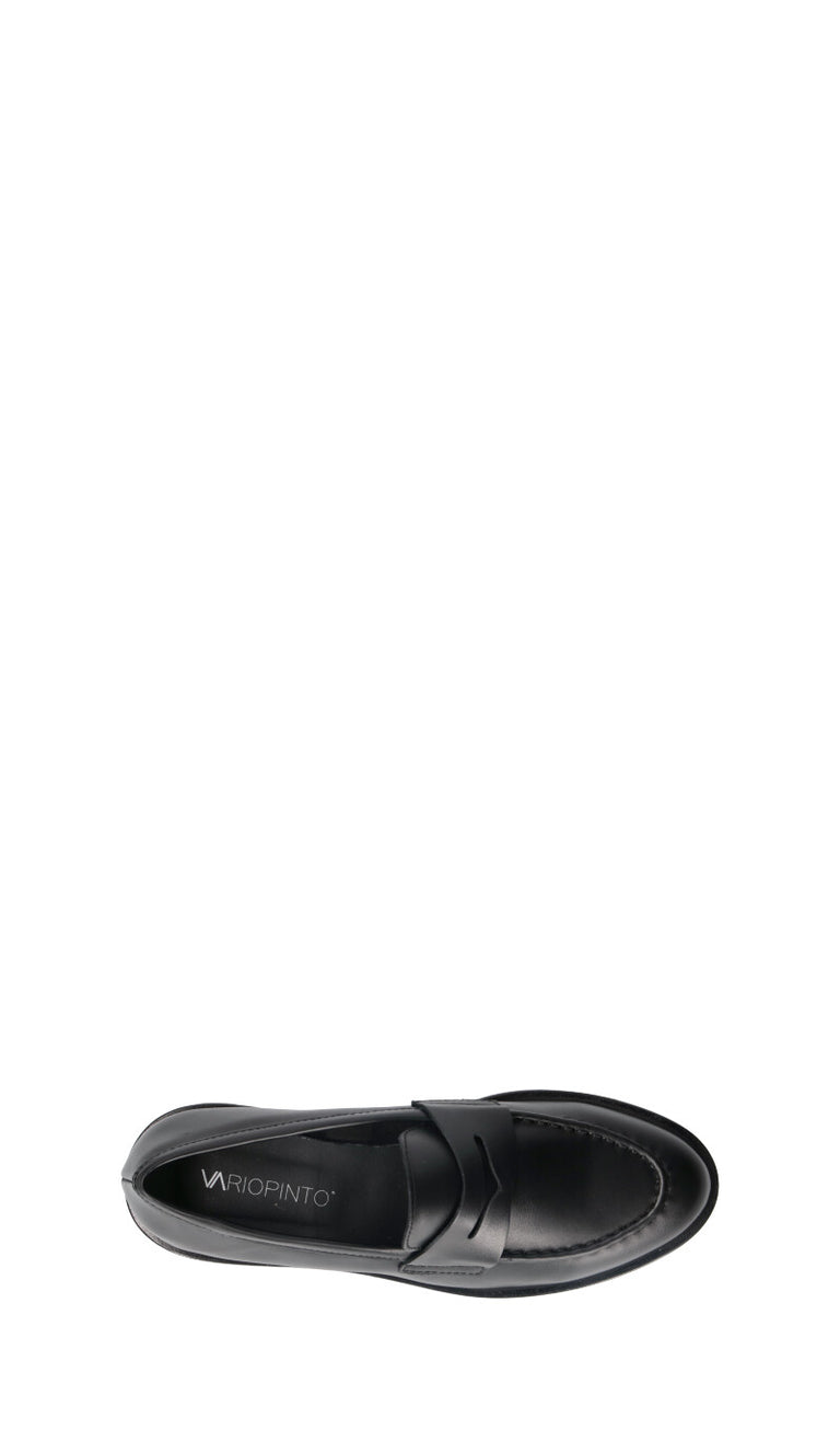 VARIOPINTO Mocassino donna nero in pelle