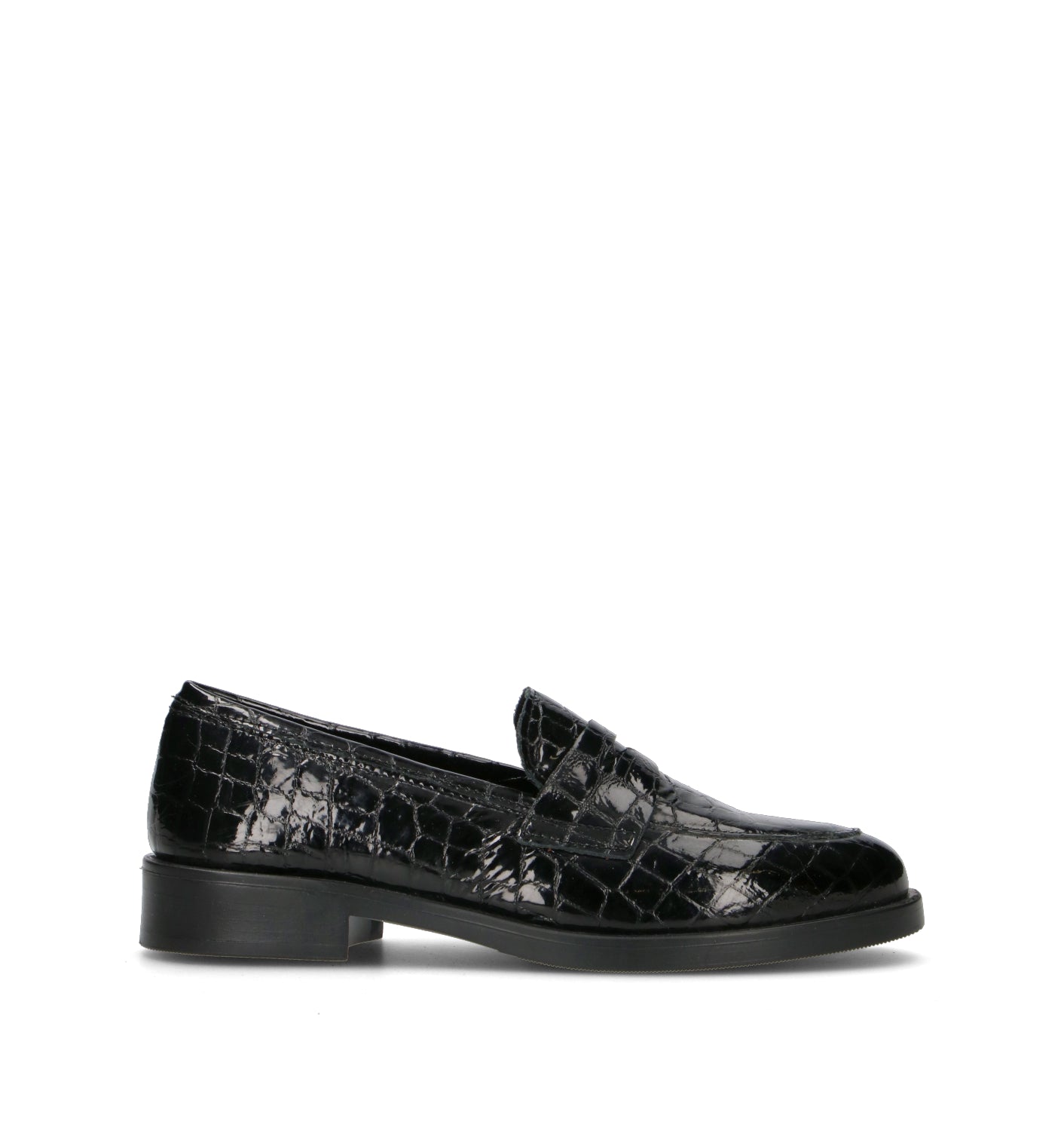 ROSA E ROSA Mocassino donna nero in pelle