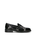 ROSA E ROSA Mocassino donna nero in pelle