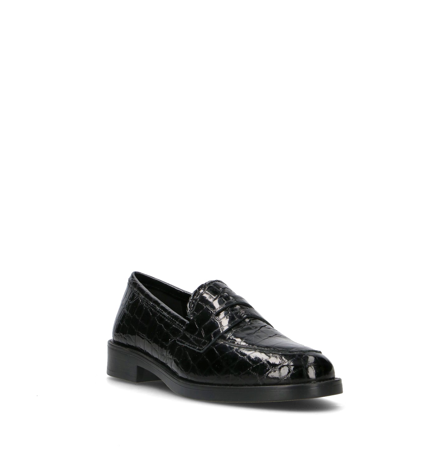 ROSA E ROSA Mocassino donna nero in pelle