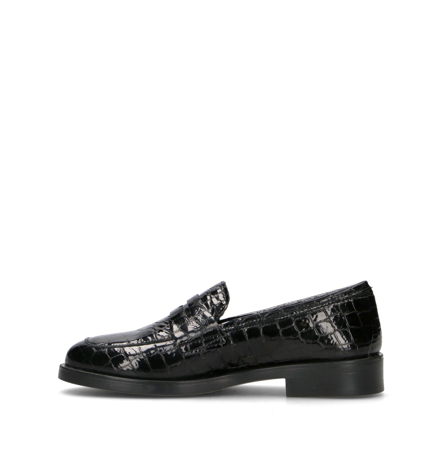 ROSA E ROSA Mocassino donna nero in pelle