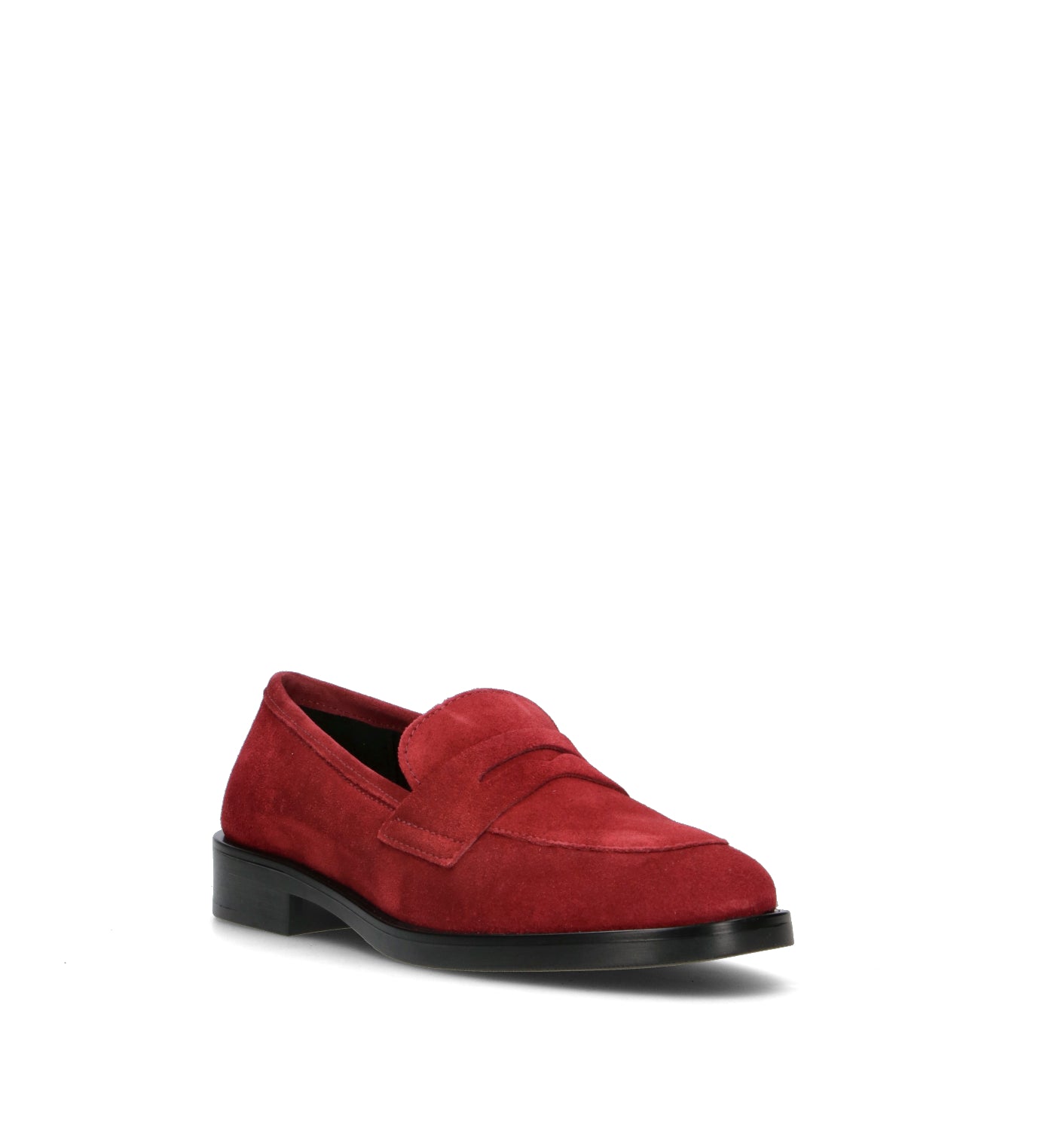 RIZZOLI Mocassino donna rosso in suede