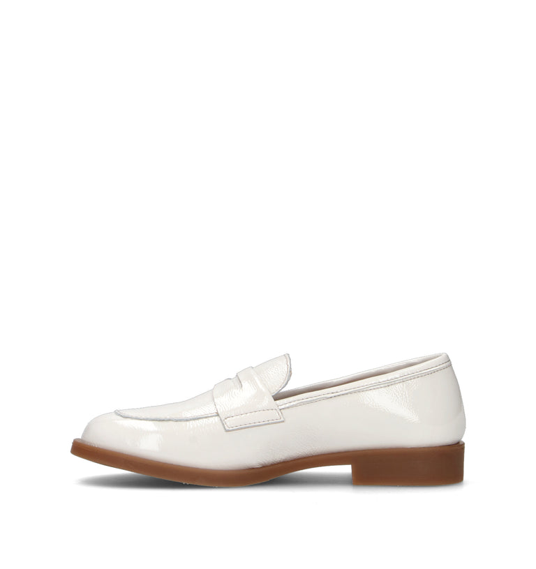RIZZOLI Mocassino donna crema in pelle