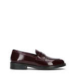 ROSA E ROSA Mocassino donna bordeaux in pelle
