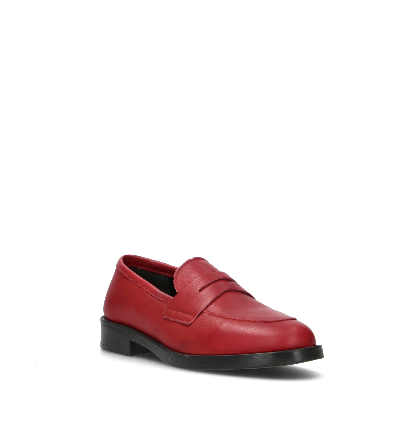 ROSA E ROSA Mocassino donna rosso in pelle