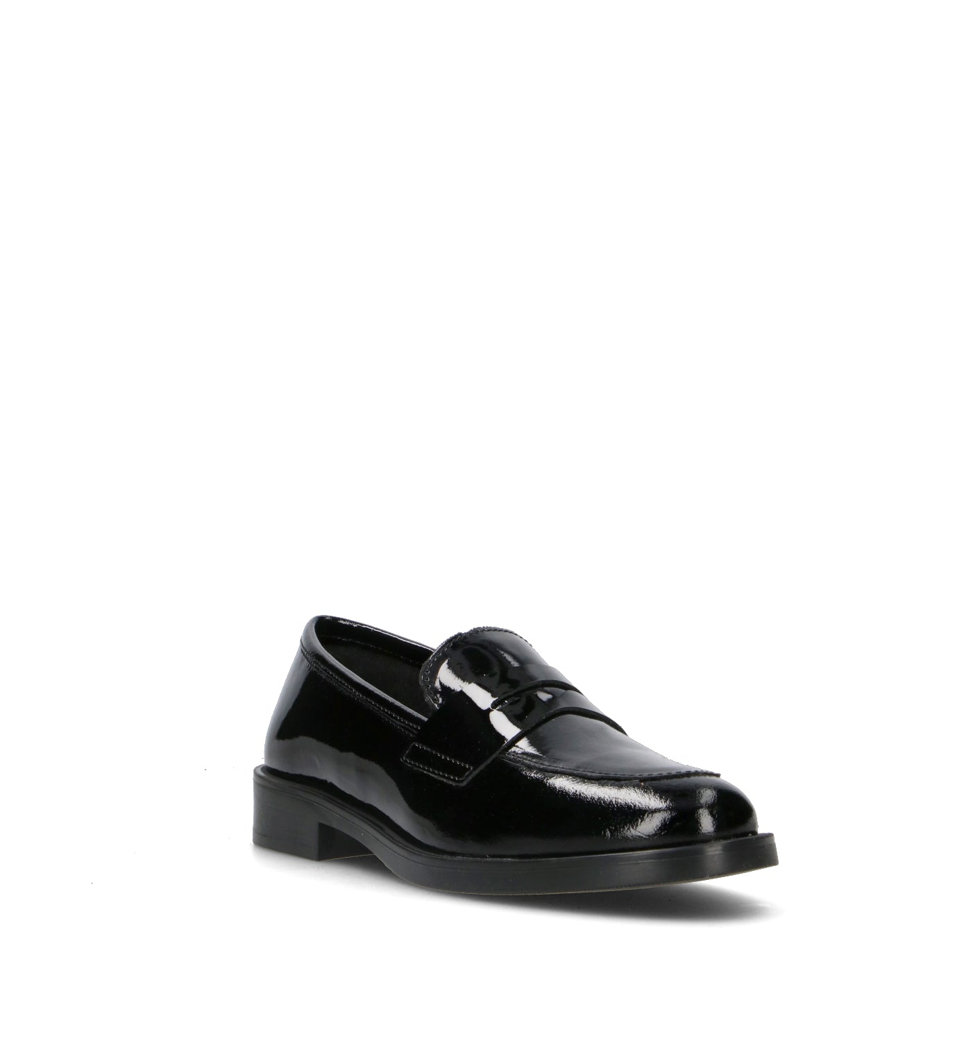 ROSA E ROSA Mocassino donna nero in pelle