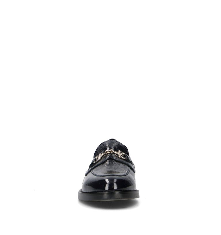 ROSA E ROSA Mocassino donna nero in pelle