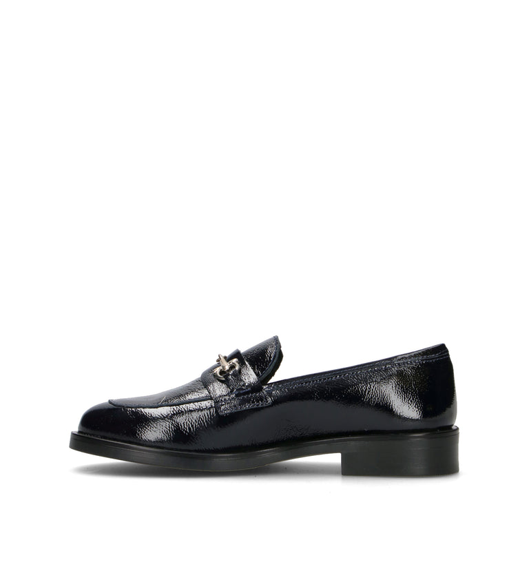 ROSA E ROSA Mocassino donna nero in pelle