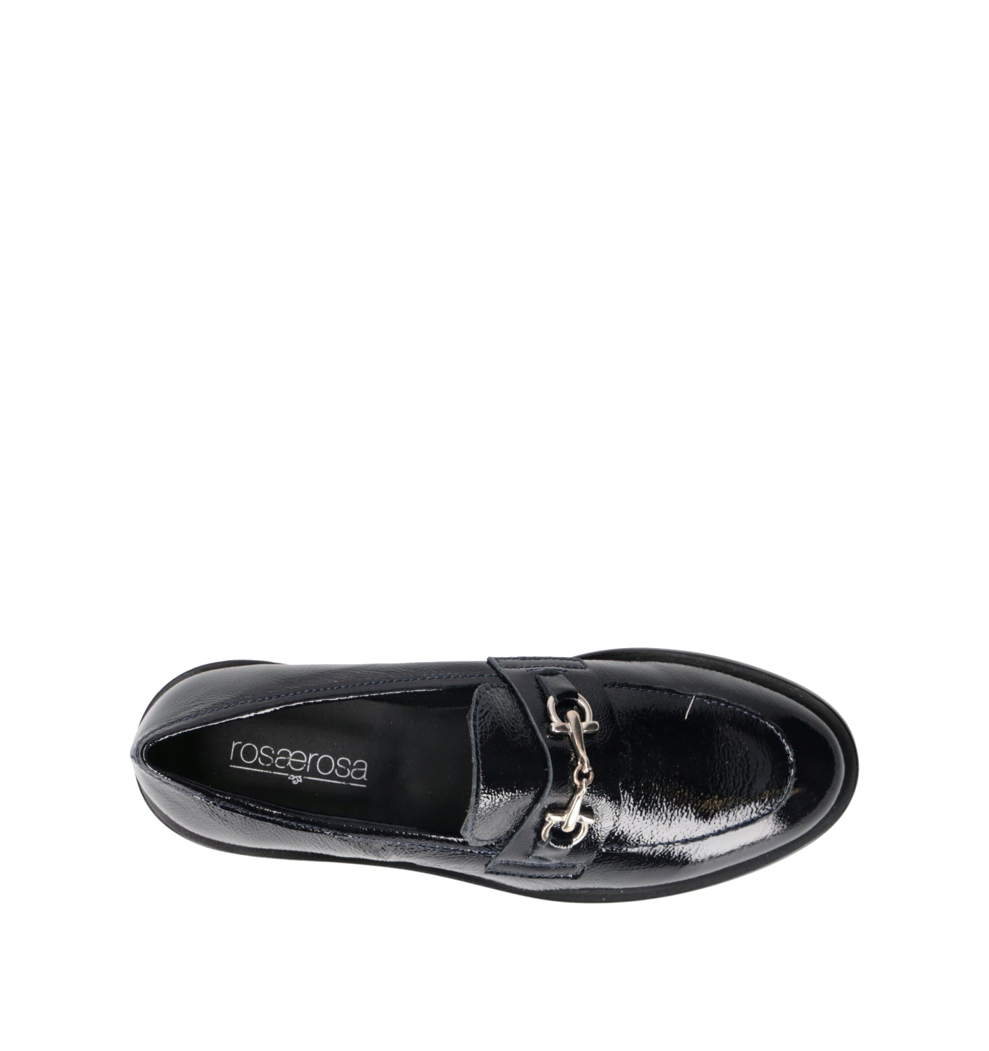 ROSA E ROSA Mocassino donna nero in pelle